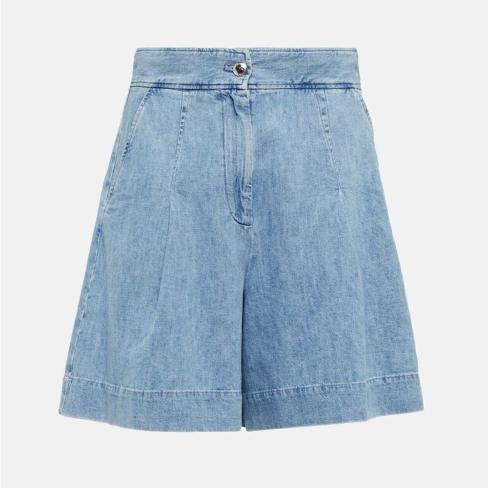 A.P.C Dayana 100% Cotton High Waisted Denim Short Washed Indigo Women's 36/4 NWT - Picture 13 of 13